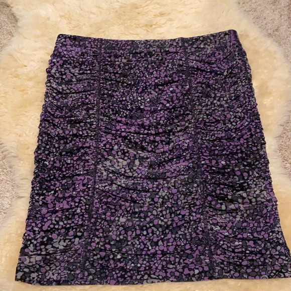 NWT BCBG MAXAZRIA Ruched Mesh Mini Skirt - Picture 1 of 3